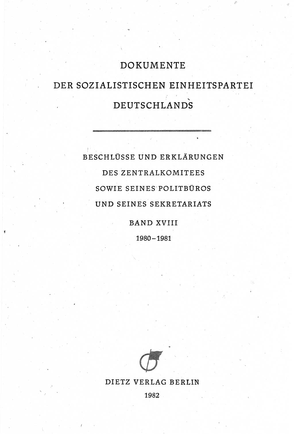 Dokumente der Sozialistischen Einheitspartei Deutschlands (SED) [Deutsche Demokratische Republik (DDR)] 1980-1981, Seite 3 (Dok. SED DDR 1980-1981, S. 3)