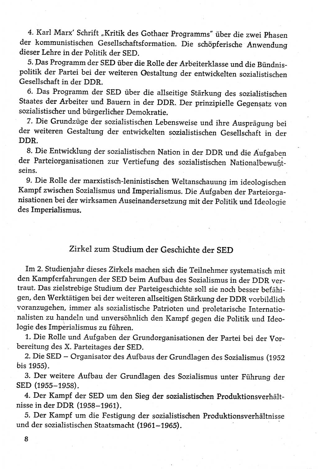 Dokumente der Sozialistischen Einheitspartei Deutschlands (SED) [Deutsche Demokratische Republik (DDR)] 1980-1981, Seite 8 (Dok. SED DDR 1980-1981, S. 8)