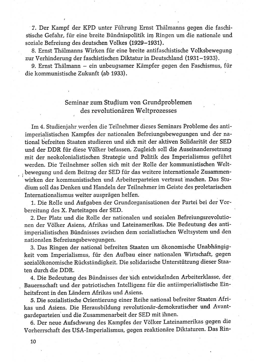 Dokumente der Sozialistischen Einheitspartei Deutschlands (SED) [Deutsche Demokratische Republik (DDR)] 1980-1981, Seite 10 (Dok. SED DDR 1980-1981, S. 10)