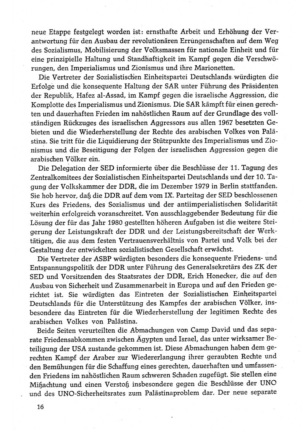 Dokumente der Sozialistischen Einheitspartei Deutschlands (SED) [Deutsche Demokratische Republik (DDR)] 1980-1981, Seite 16 (Dok. SED DDR 1980-1981, S. 16)