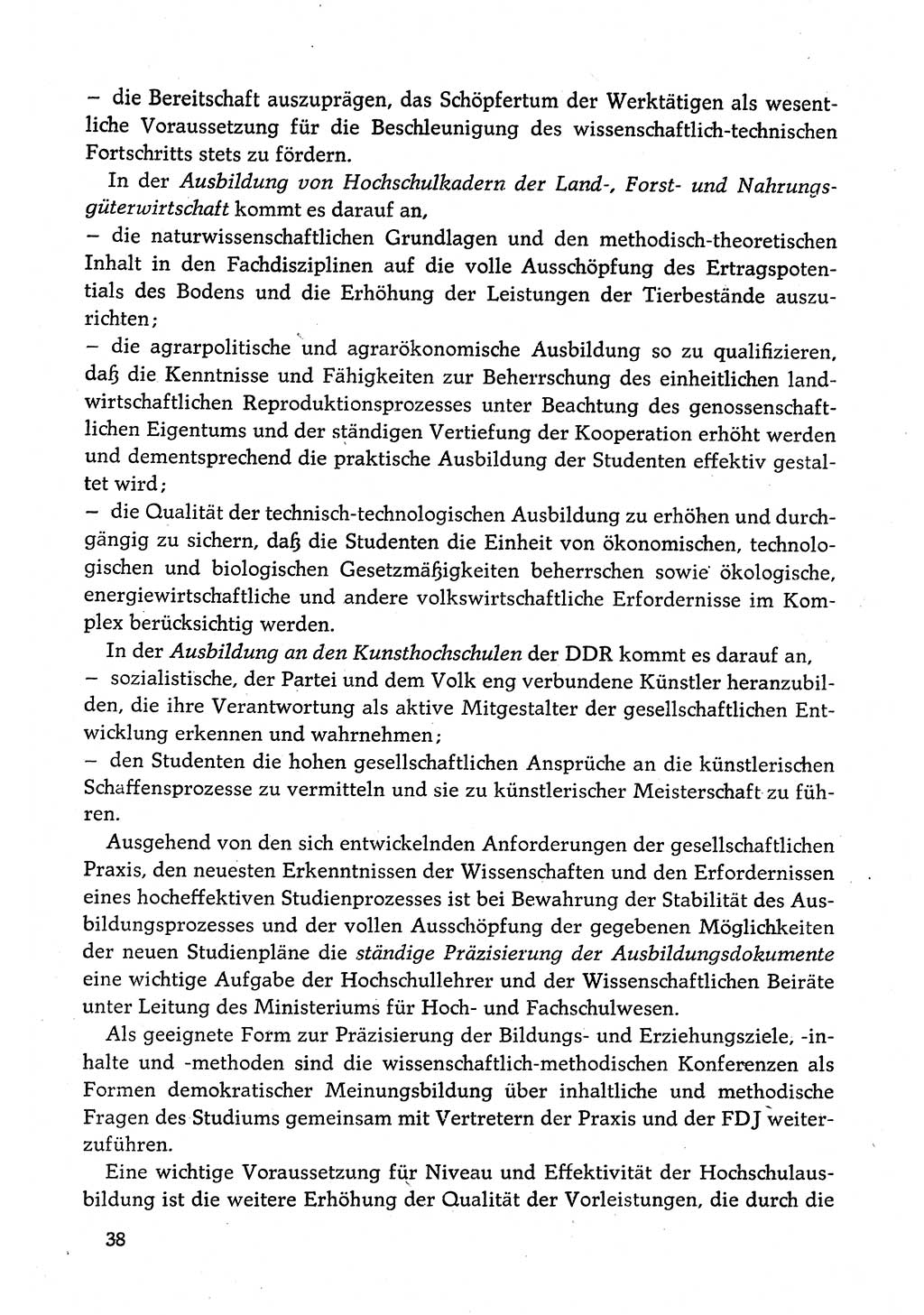Dokumente der Sozialistischen Einheitspartei Deutschlands (SED) [Deutsche Demokratische Republik (DDR)] 1980-1981, Seite 38 (Dok. SED DDR 1980-1981, S. 38)