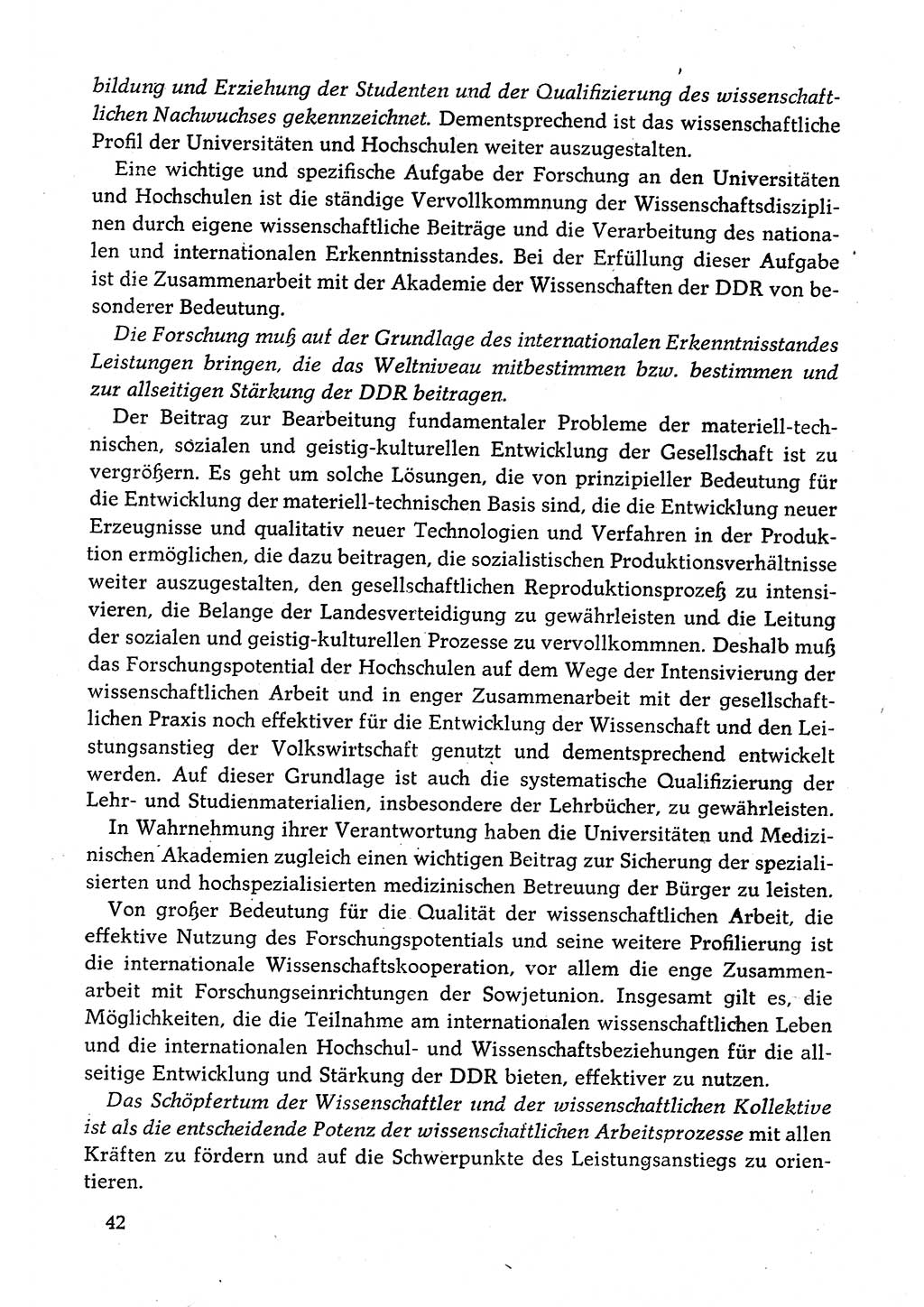 Dokumente der Sozialistischen Einheitspartei Deutschlands (SED) [Deutsche Demokratische Republik (DDR)] 1980-1981, Seite 42 (Dok. SED DDR 1980-1981, S. 42)