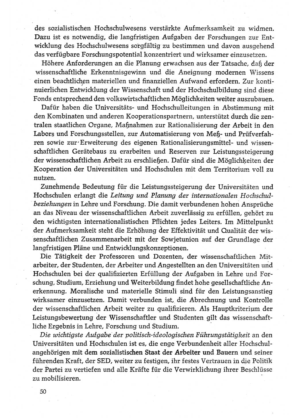 Dokumente der Sozialistischen Einheitspartei Deutschlands (SED) [Deutsche Demokratische Republik (DDR)] 1980-1981, Seite 50 (Dok. SED DDR 1980-1981, S. 50)