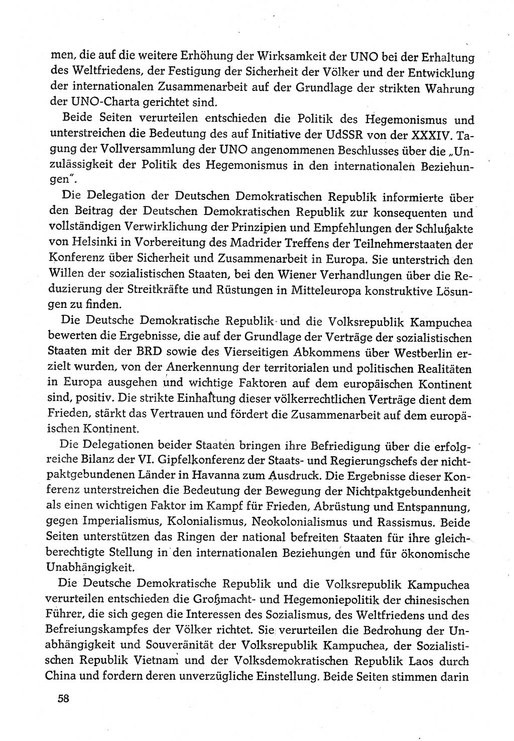 Dokumente der Sozialistischen Einheitspartei Deutschlands (SED) [Deutsche Demokratische Republik (DDR)] 1980-1981, Seite 58 (Dok. SED DDR 1980-1981, S. 58)