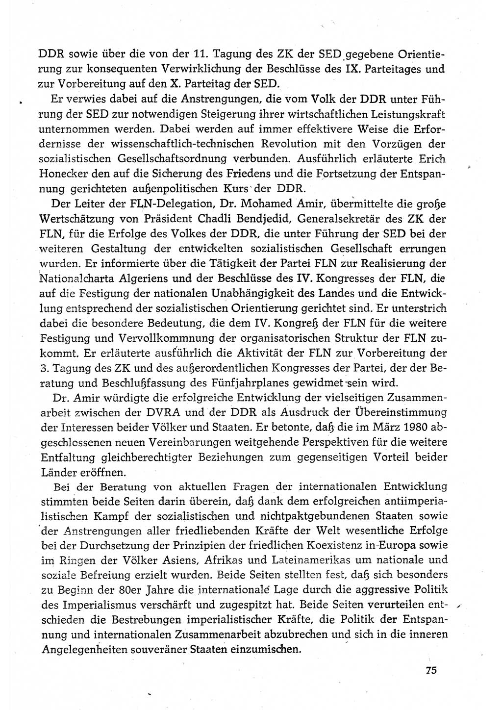 Dokumente der Sozialistischen Einheitspartei Deutschlands (SED) [Deutsche Demokratische Republik (DDR)] 1980-1981, Seite 75 (Dok. SED DDR 1980-1981, S. 75)