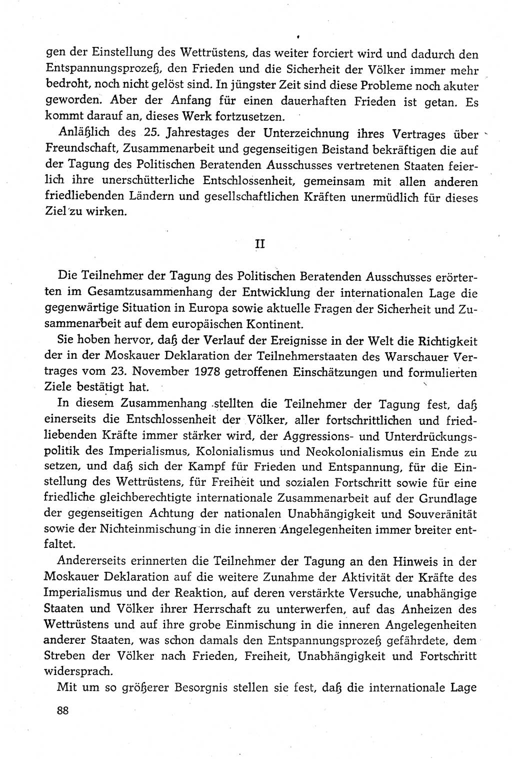 Dokumente der Sozialistischen Einheitspartei Deutschlands (SED) [Deutsche Demokratische Republik (DDR)] 1980-1981, Seite 88 (Dok. SED DDR 1980-1981, S. 88)