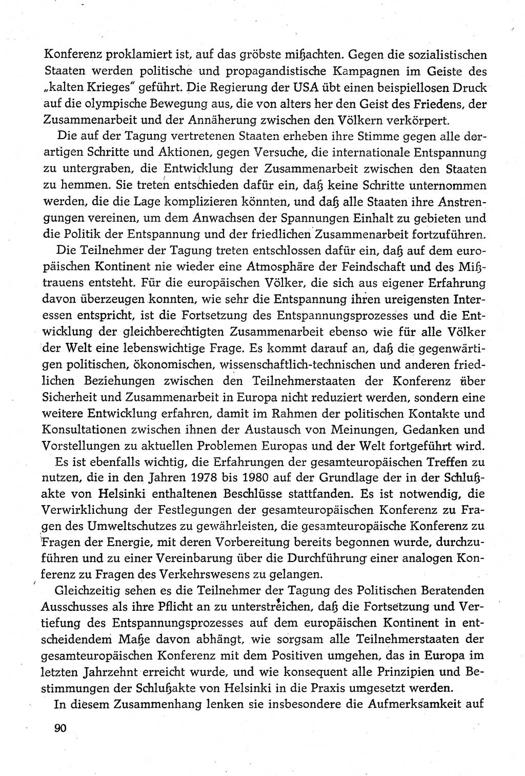 Dokumente der Sozialistischen Einheitspartei Deutschlands (SED) [Deutsche Demokratische Republik (DDR)] 1980-1981, Seite 90 (Dok. SED DDR 1980-1981, S. 90)