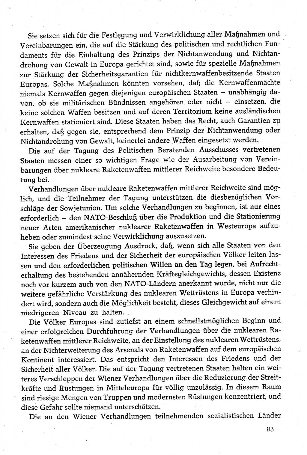Dokumente der Sozialistischen Einheitspartei Deutschlands (SED) [Deutsche Demokratische Republik (DDR)] 1980-1981, Seite 93 (Dok. SED DDR 1980-1981, S. 93)