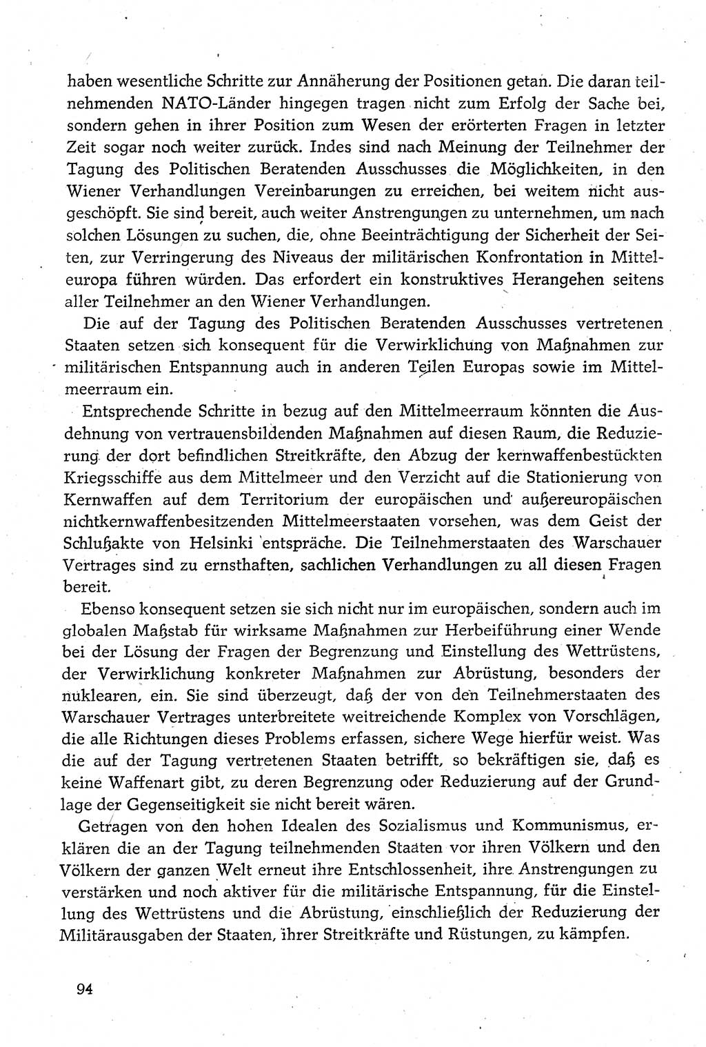 Dokumente der Sozialistischen Einheitspartei Deutschlands (SED) [Deutsche Demokratische Republik (DDR)] 1980-1981, Seite 94 (Dok. SED DDR 1980-1981, S. 94)