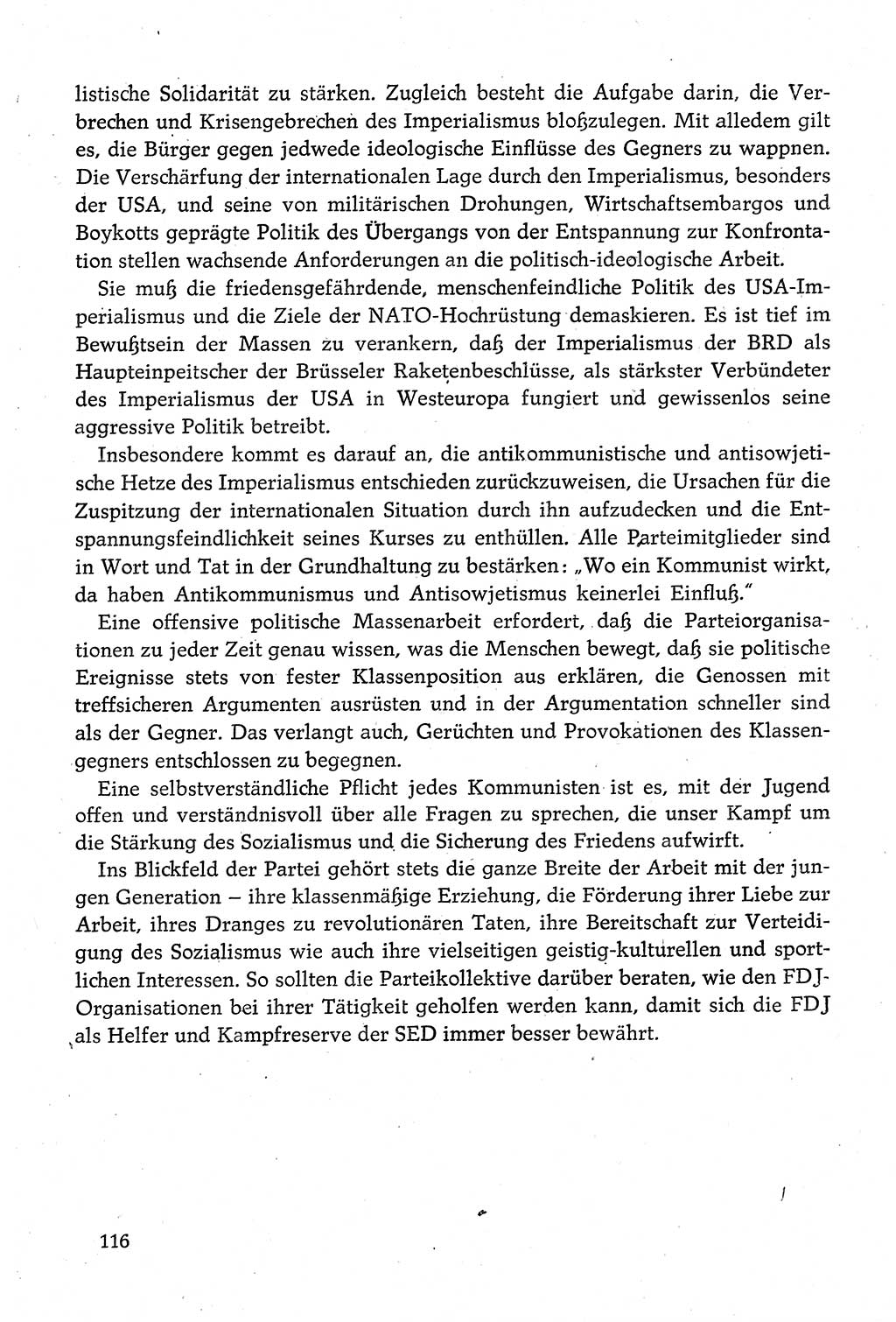 Dokumente der Sozialistischen Einheitspartei Deutschlands (SED) [Deutsche Demokratische Republik (DDR)] 1980-1981, Seite 116 (Dok. SED DDR 1980-1981, S. 116)
