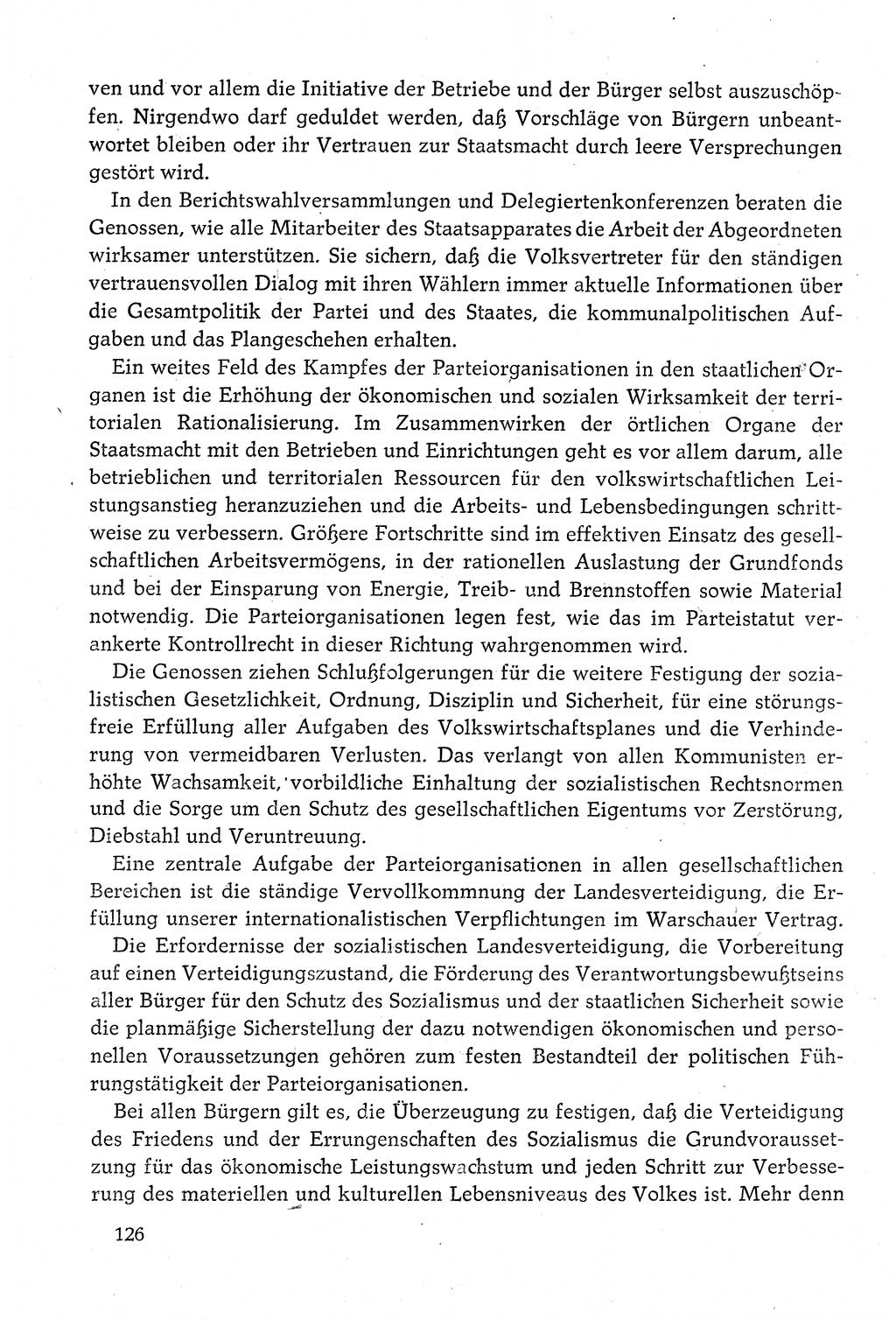 Dokumente der Sozialistischen Einheitspartei Deutschlands (SED) [Deutsche Demokratische Republik (DDR)] 1980-1981, Seite 126 (Dok. SED DDR 1980-1981, S. 126)