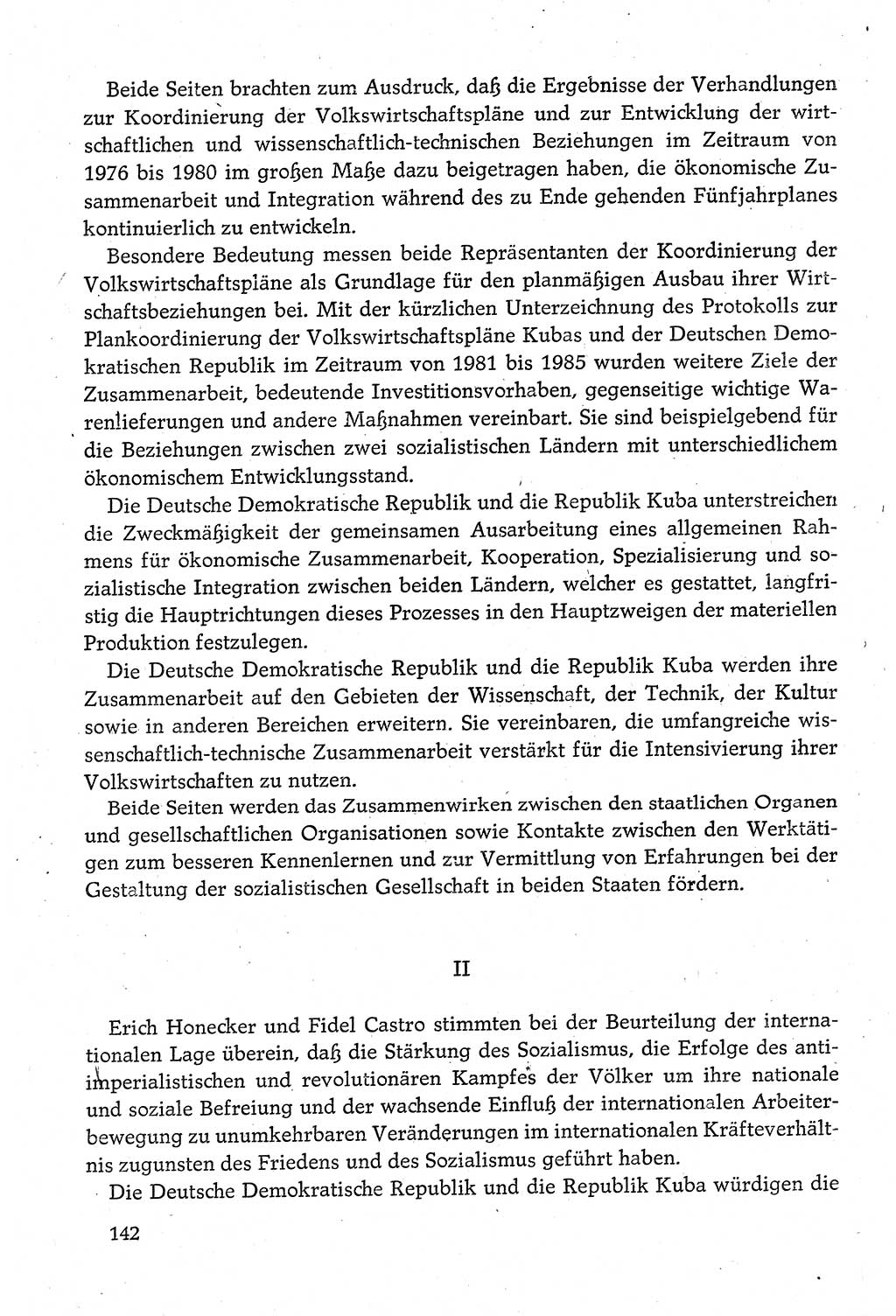 Dokumente der Sozialistischen Einheitspartei Deutschlands (SED) [Deutsche Demokratische Republik (DDR)] 1980-1981, Seite 142 (Dok. SED DDR 1980-1981, S. 142)