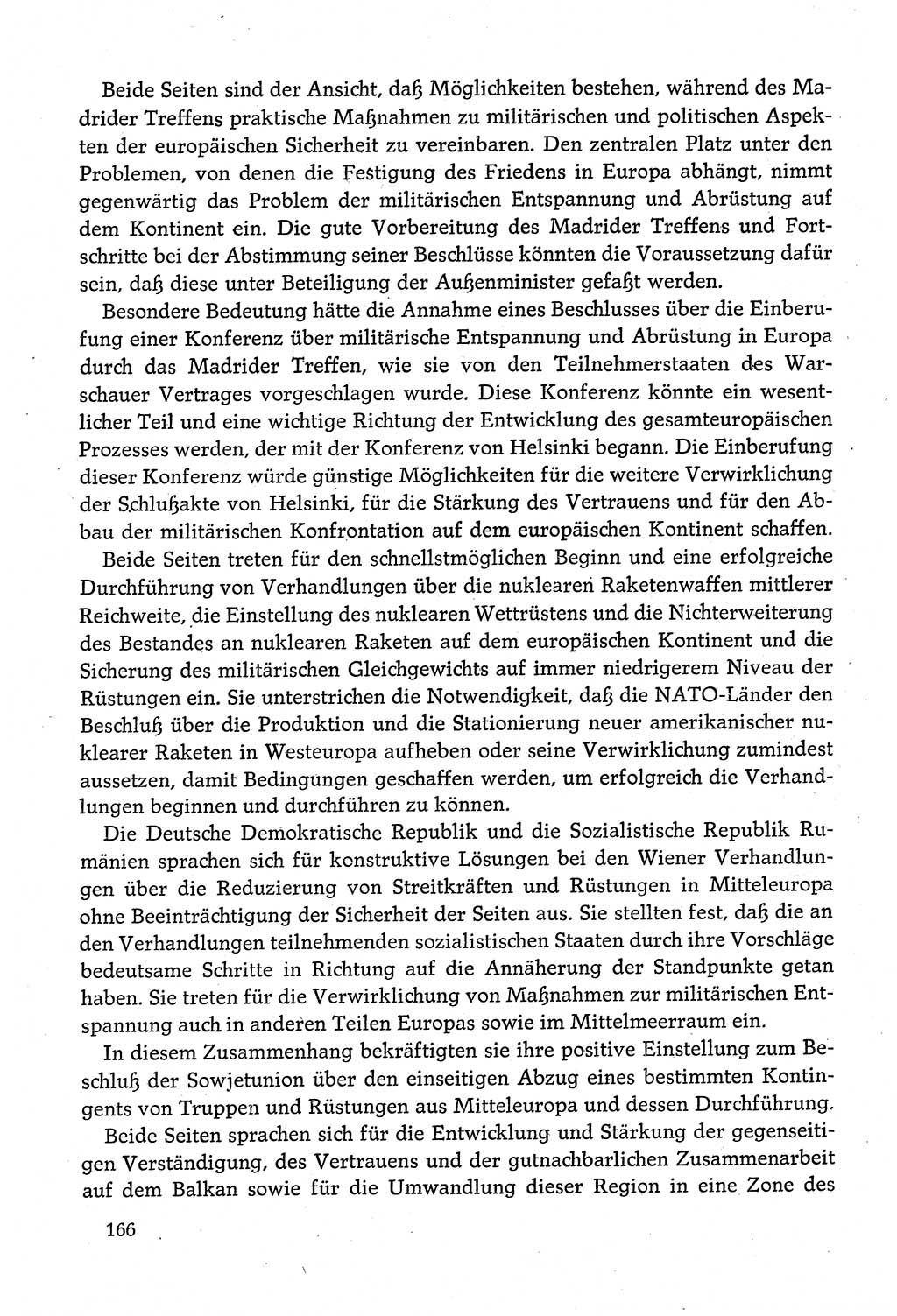 Dokumente der Sozialistischen Einheitspartei Deutschlands (SED) [Deutsche Demokratische Republik (DDR)] 1980-1981, Seite 166 (Dok. SED DDR 1980-1981, S. 166)