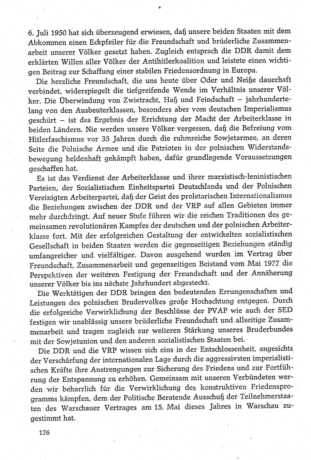 Dokumente der Sozialistischen Einheitspartei Deutschlands (SED) [Deutsche Demokratische Republik (DDR)] 1980-1981, Seite 176 (Dok. SED DDR 1980-1981, S. 176)