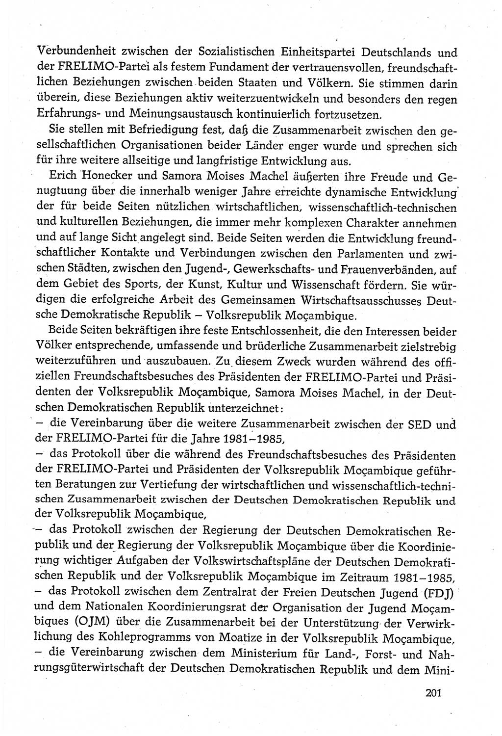Dokumente der Sozialistischen Einheitspartei Deutschlands (SED) [Deutsche Demokratische Republik (DDR)] 1980-1981, Seite 201 (Dok. SED DDR 1980-1981, S. 201)
