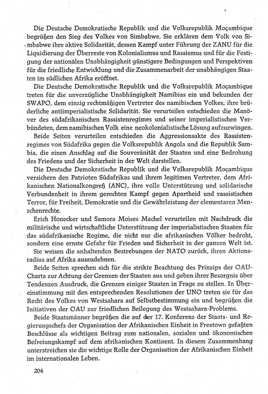 Dokumente der Sozialistischen Einheitspartei Deutschlands (SED) [Deutsche Demokratische Republik (DDR)] 1980-1981, Seite 204 (Dok. SED DDR 1980-1981, S. 204)