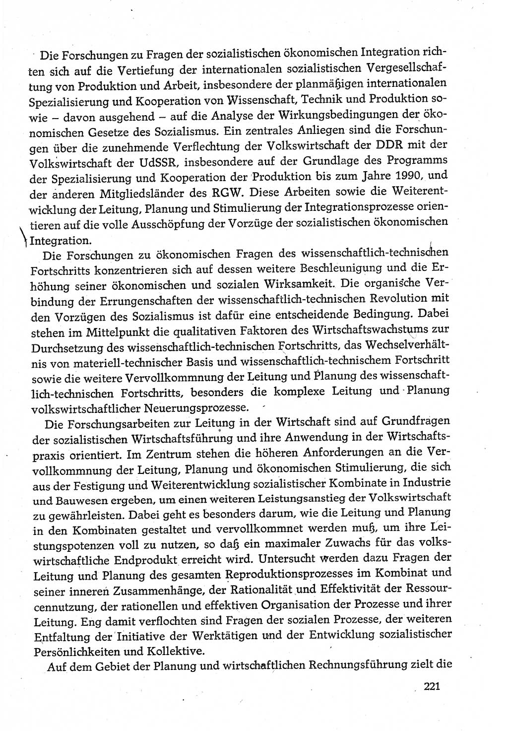 Dokumente der Sozialistischen Einheitspartei Deutschlands (SED) [Deutsche Demokratische Republik (DDR)] 1980-1981, Seite 221 (Dok. SED DDR 1980-1981, S. 221)
