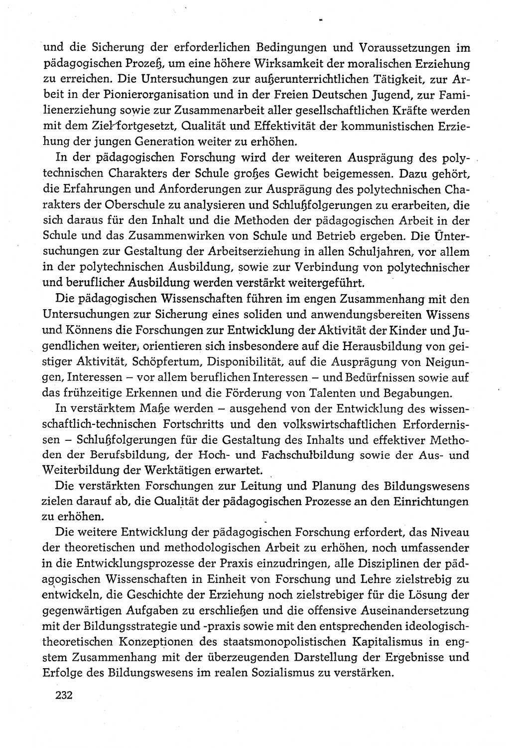 Dokumente der Sozialistischen Einheitspartei Deutschlands (SED) [Deutsche Demokratische Republik (DDR)] 1980-1981, Seite 232 (Dok. SED DDR 1980-1981, S. 232)