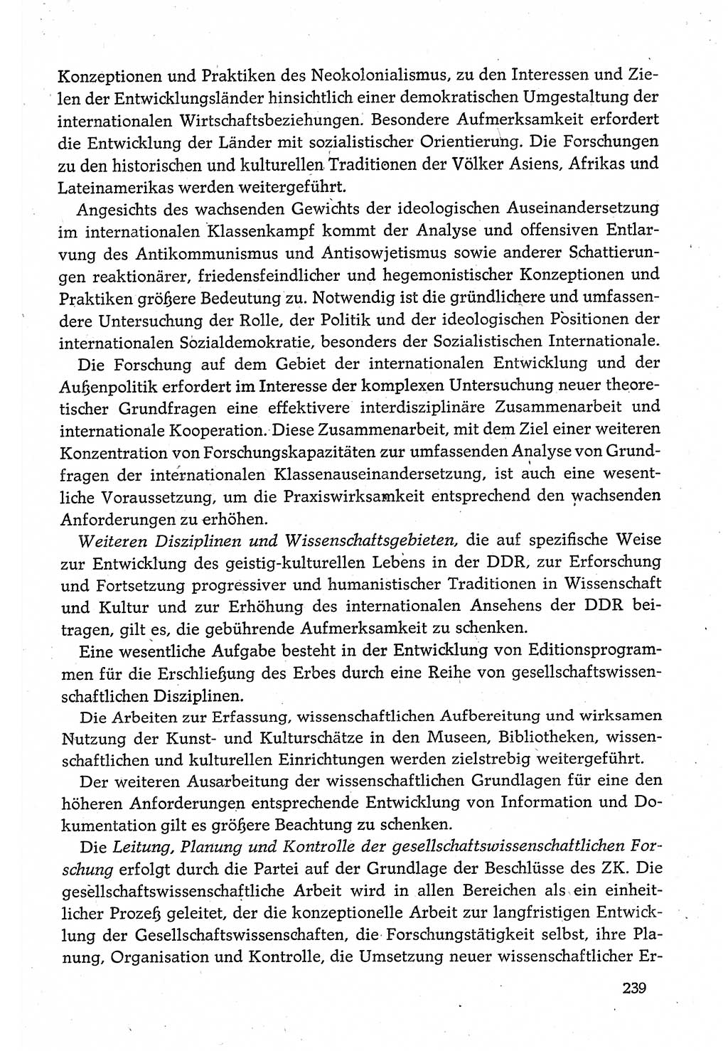 Dokumente der Sozialistischen Einheitspartei Deutschlands (SED) [Deutsche Demokratische Republik (DDR)] 1980-1981, Seite 239 (Dok. SED DDR 1980-1981, S. 239)