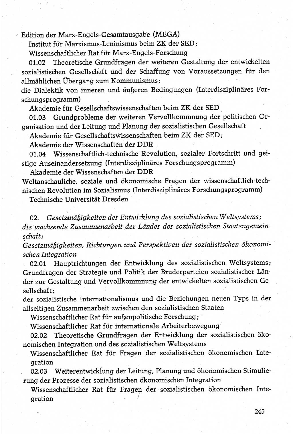Dokumente der Sozialistischen Einheitspartei Deutschlands (SED) [Deutsche Demokratische Republik (DDR)] 1980-1981, Seite 245 (Dok. SED DDR 1980-1981, S. 245)