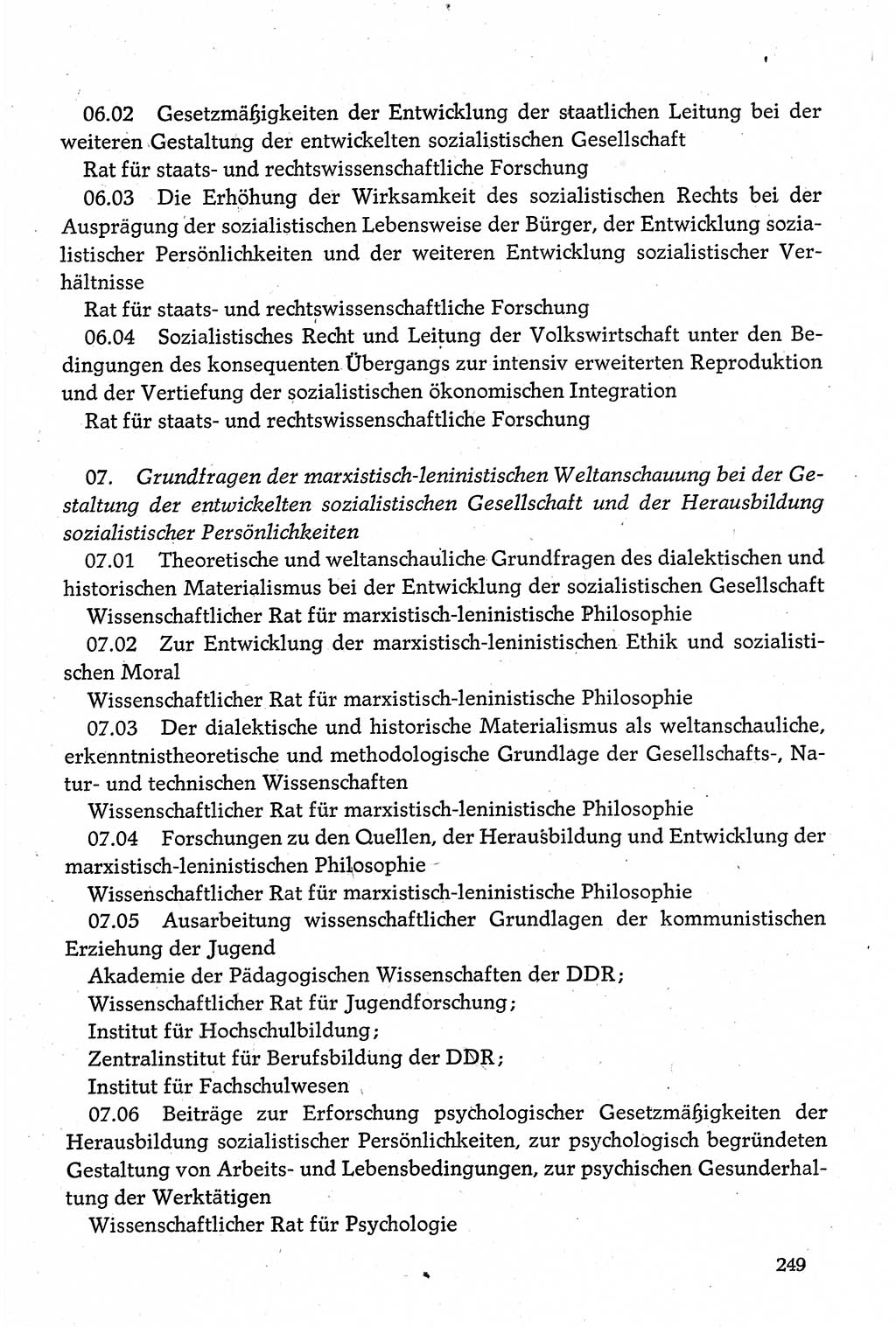 Dokumente der Sozialistischen Einheitspartei Deutschlands (SED) [Deutsche Demokratische Republik (DDR)] 1980-1981, Seite 249 (Dok. SED DDR 1980-1981, S. 249)