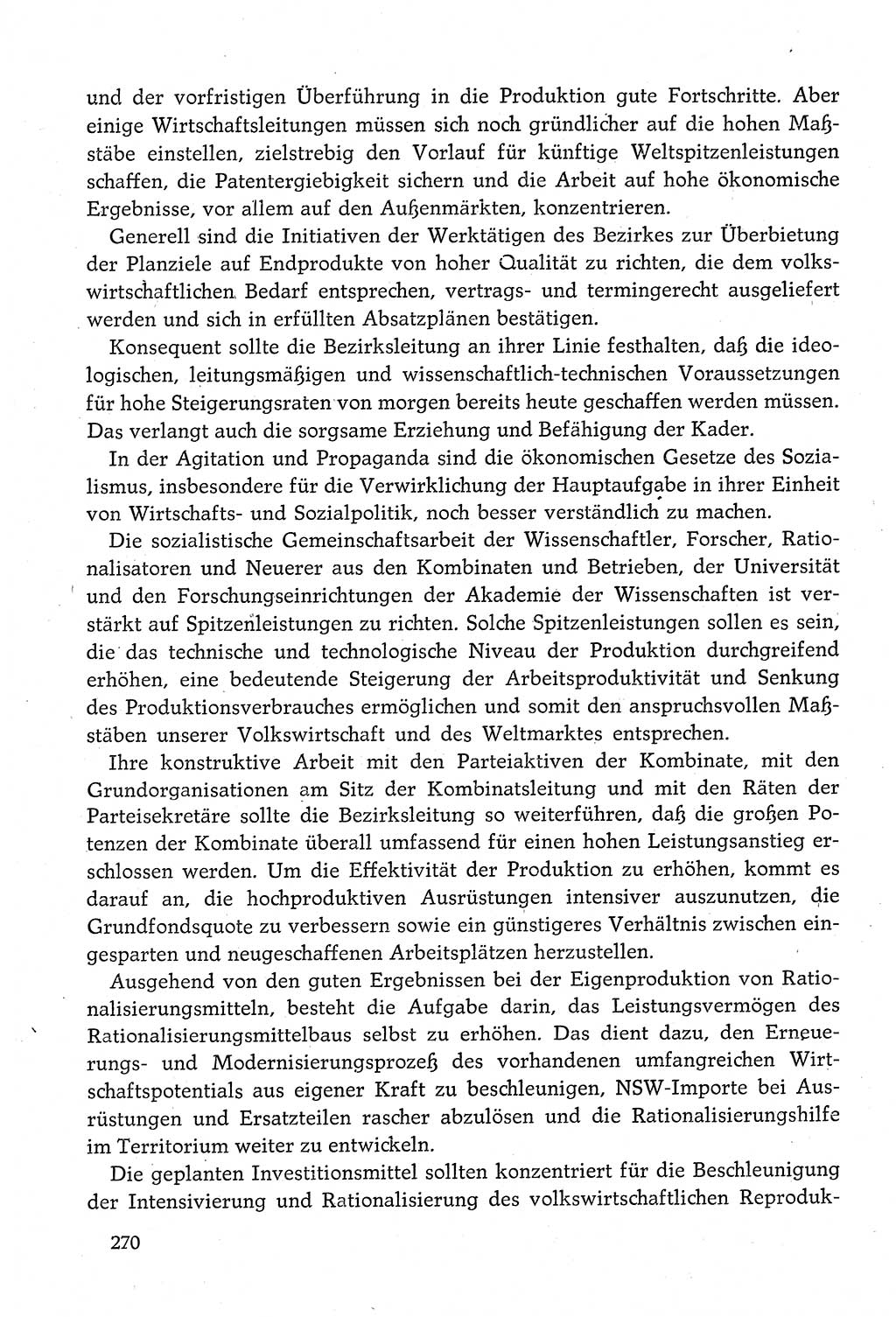 Dokumente der Sozialistischen Einheitspartei Deutschlands (SED) [Deutsche Demokratische Republik (DDR)] 1980-1981, Seite 270 (Dok. SED DDR 1980-1981, S. 270)