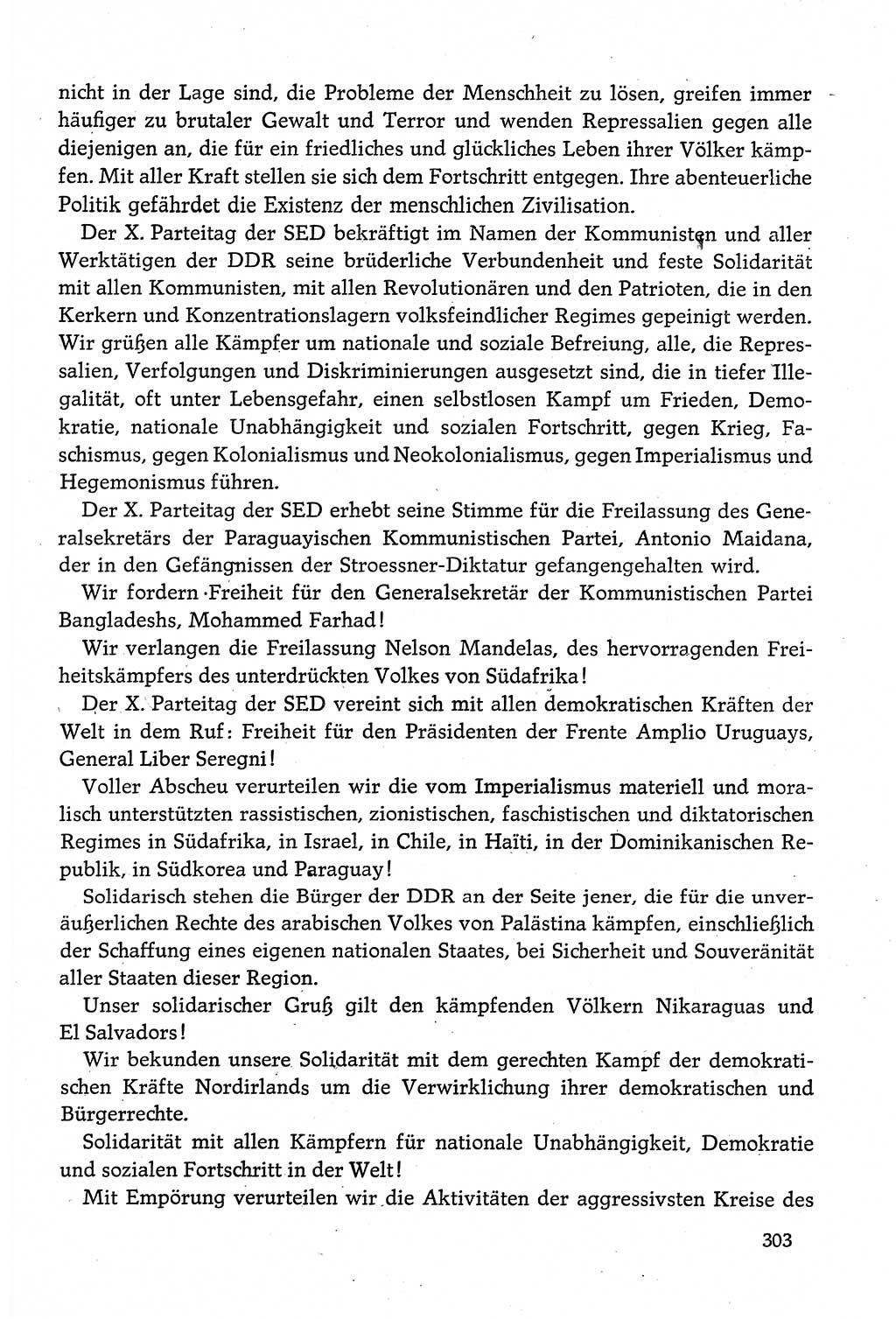 Dokumente der Sozialistischen Einheitspartei Deutschlands (SED) [Deutsche Demokratische Republik (DDR)] 1980-1981, Seite 303 (Dok. SED DDR 1980-1981, S. 303)