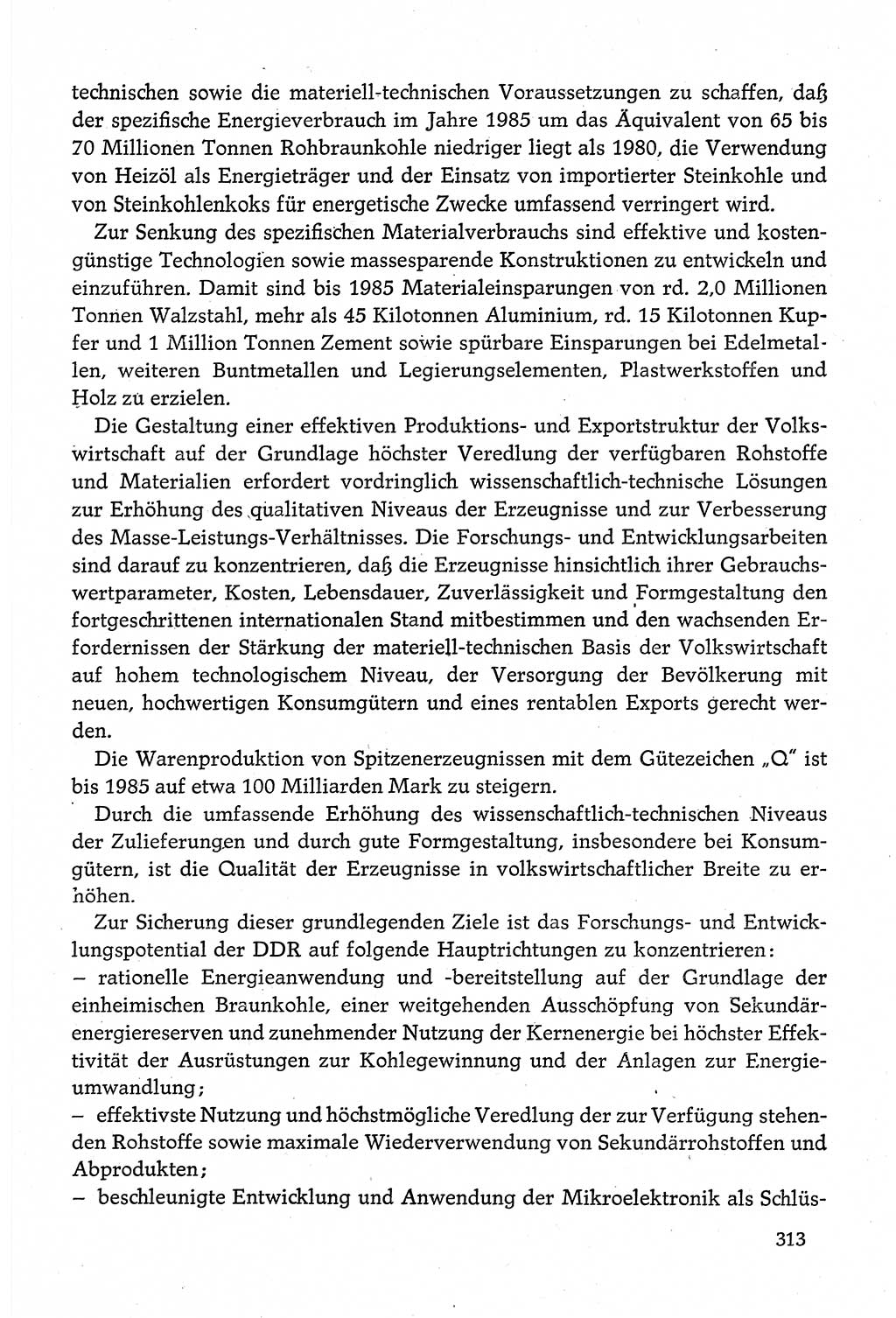 Dokumente der Sozialistischen Einheitspartei Deutschlands (SED) [Deutsche Demokratische Republik (DDR)] 1980-1981, Seite 313 (Dok. SED DDR 1980-1981, S. 313)
