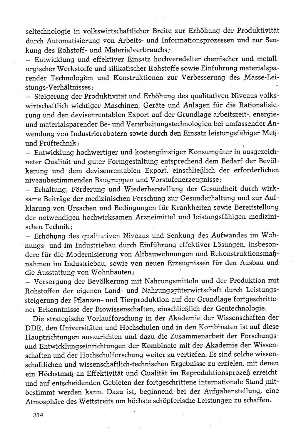 Dokumente der Sozialistischen Einheitspartei Deutschlands (SED) [Deutsche Demokratische Republik (DDR)] 1980-1981, Seite 314 (Dok. SED DDR 1980-1981, S. 314)