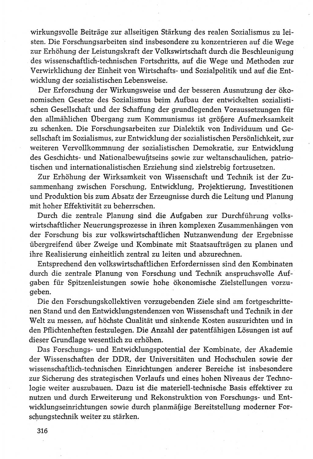 Dokumente der Sozialistischen Einheitspartei Deutschlands (SED) [Deutsche Demokratische Republik (DDR)] 1980-1981, Seite 316 (Dok. SED DDR 1980-1981, S. 316)