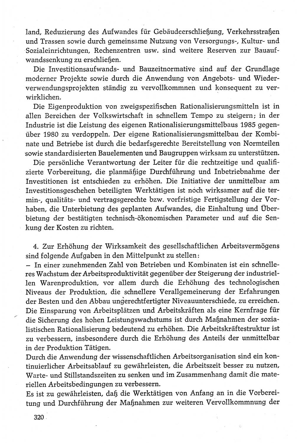 Dokumente der Sozialistischen Einheitspartei Deutschlands (SED) [Deutsche Demokratische Republik (DDR)] 1980-1981, Seite 320 (Dok. SED DDR 1980-1981, S. 320)