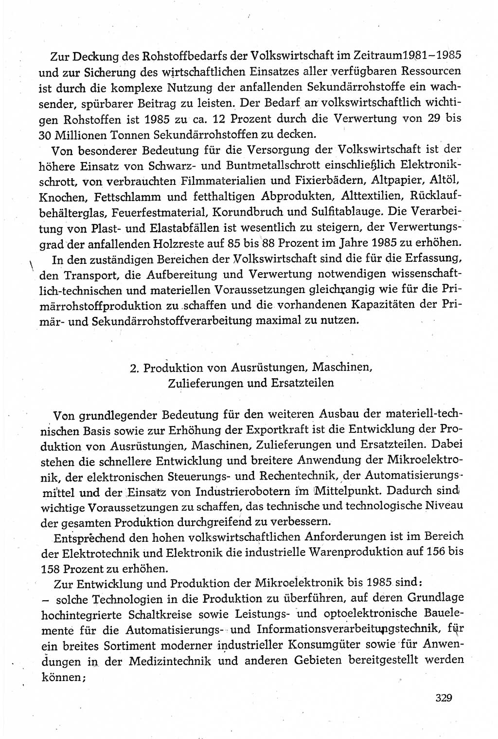Dokumente der Sozialistischen Einheitspartei Deutschlands (SED) [Deutsche Demokratische Republik (DDR)] 1980-1981, Seite 329 (Dok. SED DDR 1980-1981, S. 329)