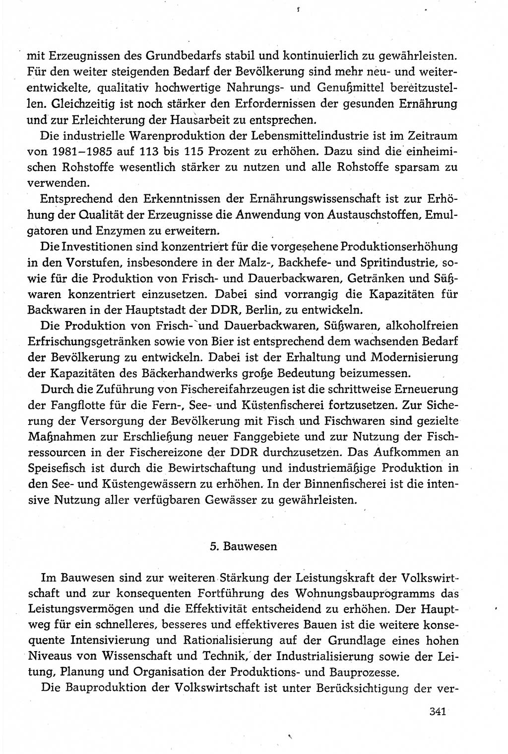 Dokumente der Sozialistischen Einheitspartei Deutschlands (SED) [Deutsche Demokratische Republik (DDR)] 1980-1981, Seite 341 (Dok. SED DDR 1980-1981, S. 341)
