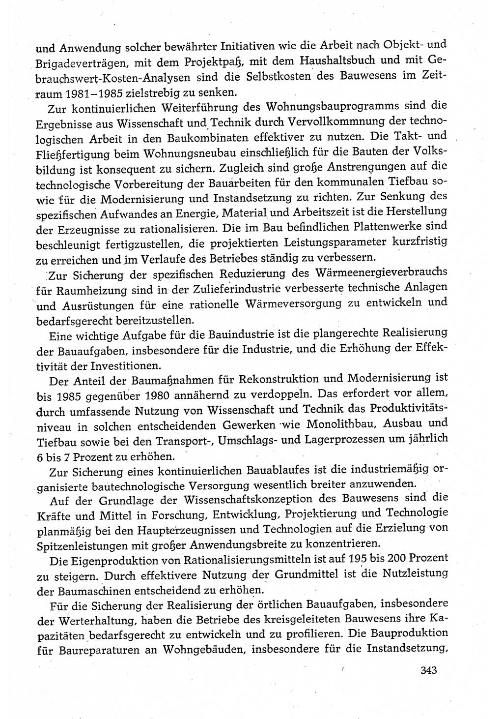 Dokumente der Sozialistischen Einheitspartei Deutschlands (SED) [Deutsche Demokratische Republik (DDR)] 1980-1981, Seite 343 (Dok. SED DDR 1980-1981, S. 343)