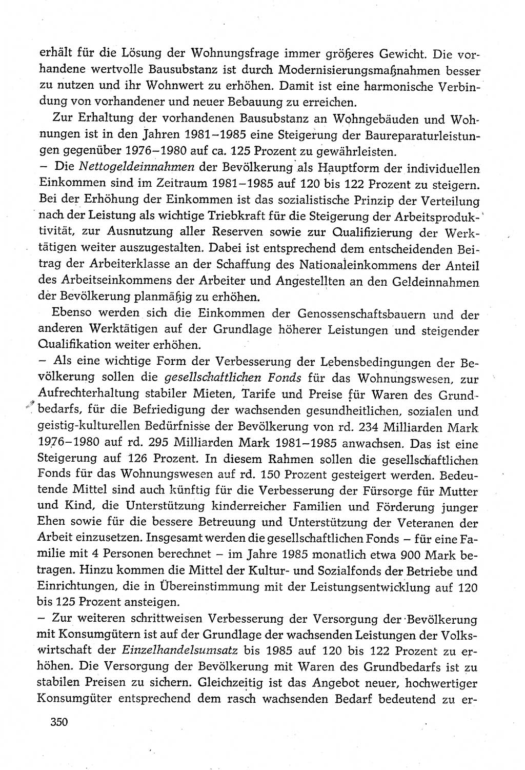 Dokumente der Sozialistischen Einheitspartei Deutschlands (SED) [Deutsche Demokratische Republik (DDR)] 1980-1981, Seite 350 (Dok. SED DDR 1980-1981, S. 350)