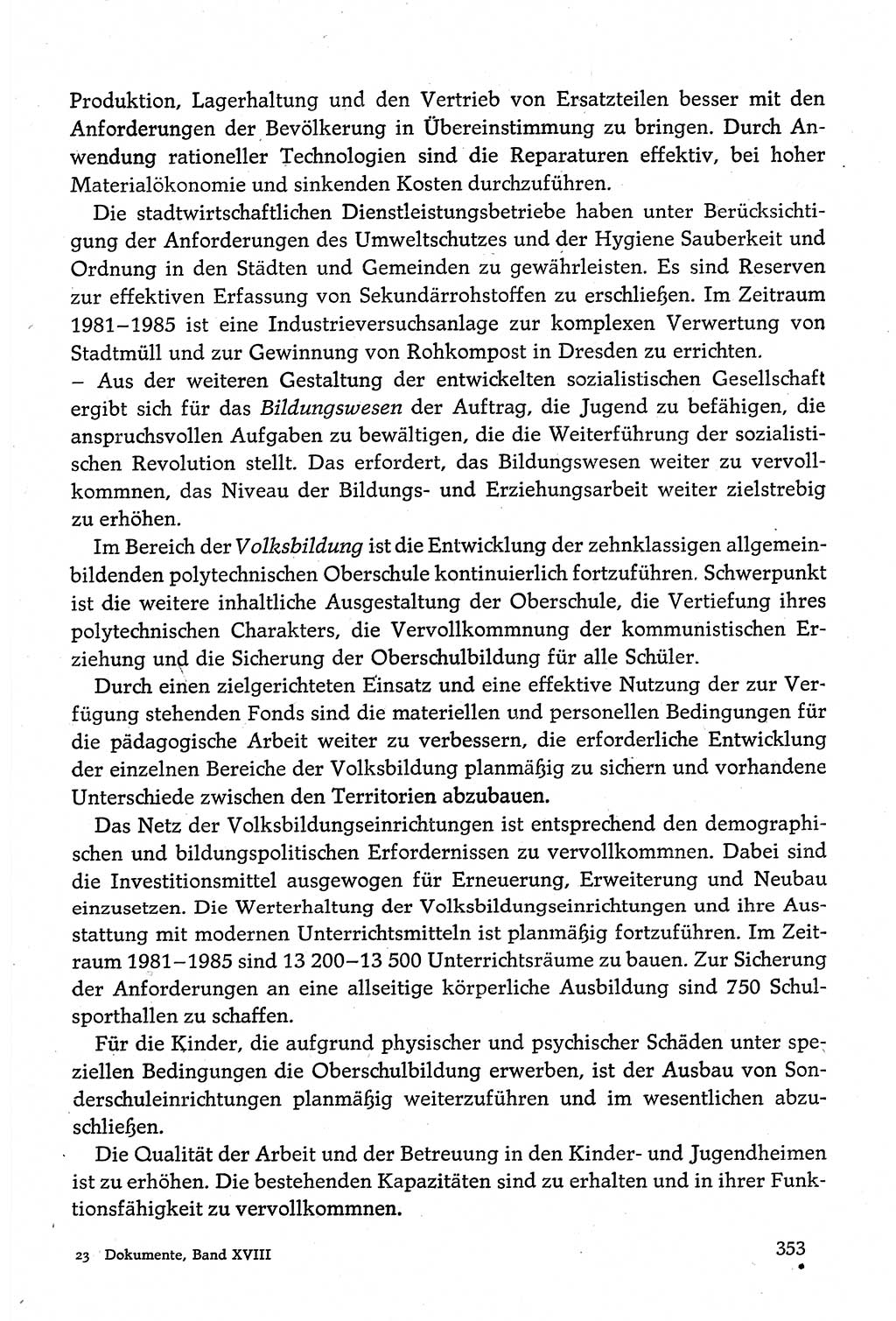 Dokumente der Sozialistischen Einheitspartei Deutschlands (SED) [Deutsche Demokratische Republik (DDR)] 1980-1981, Seite 353 (Dok. SED DDR 1980-1981, S. 353)
