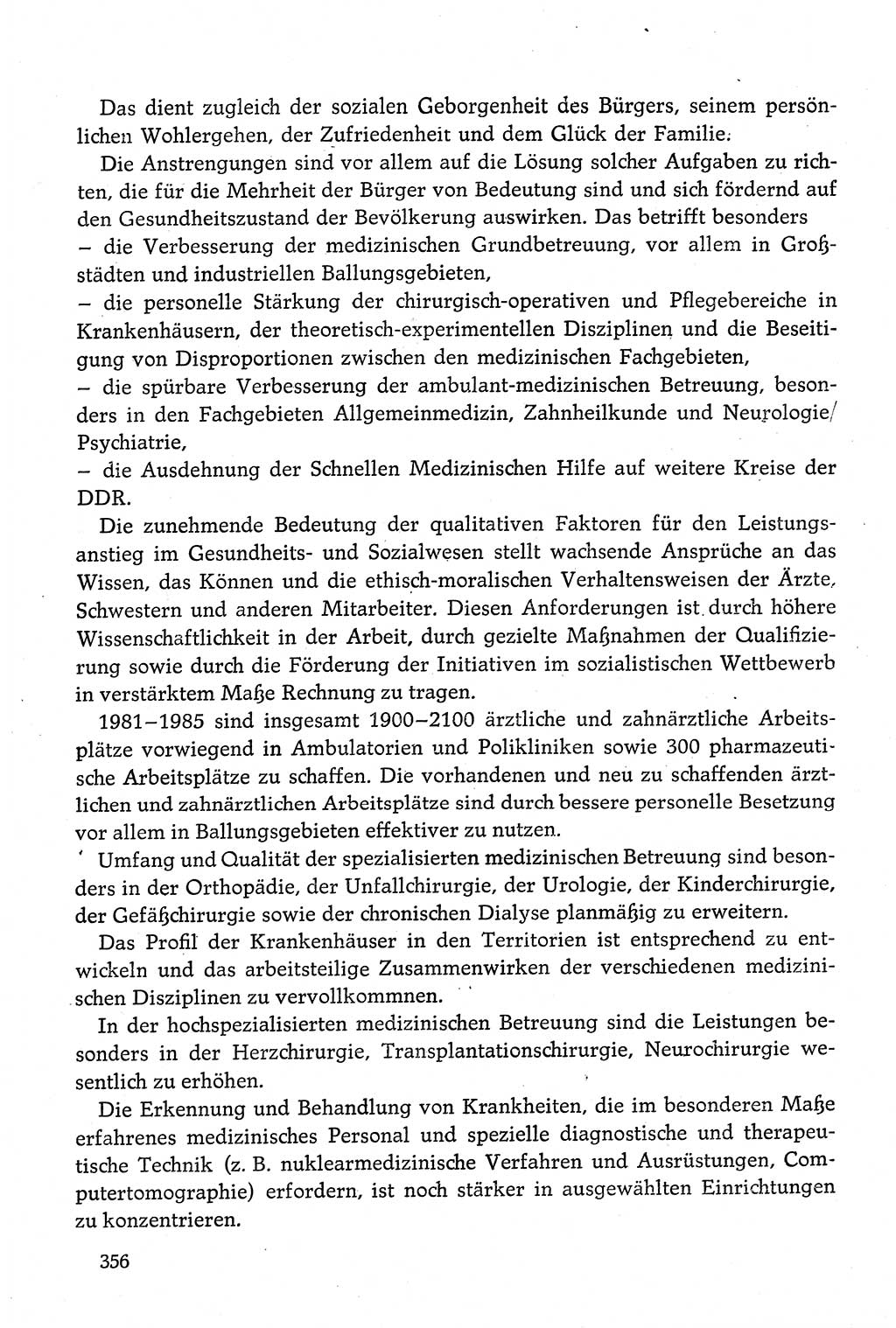 Dokumente der Sozialistischen Einheitspartei Deutschlands (SED) [Deutsche Demokratische Republik (DDR)] 1980-1981, Seite 356 (Dok. SED DDR 1980-1981, S. 356)