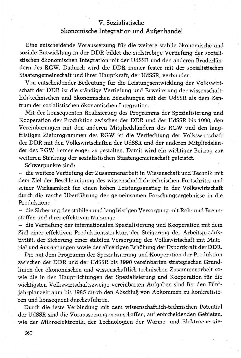 Dokumente der Sozialistischen Einheitspartei Deutschlands (SED) [Deutsche Demokratische Republik (DDR)] 1980-1981, Seite 360 (Dok. SED DDR 1980-1981, S. 360)