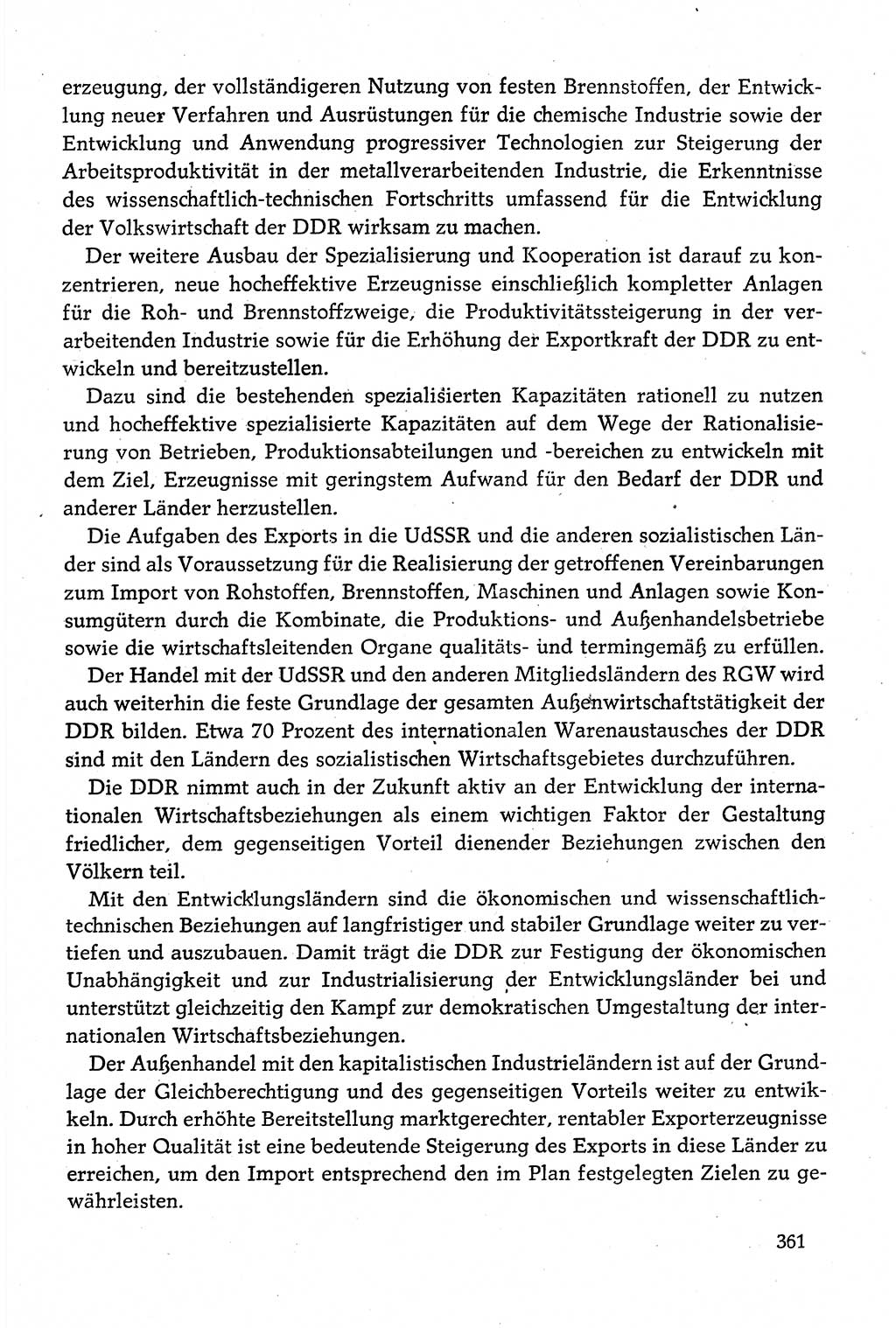 Dokumente der Sozialistischen Einheitspartei Deutschlands (SED) [Deutsche Demokratische Republik (DDR)] 1980-1981, Seite 361 (Dok. SED DDR 1980-1981, S. 361)