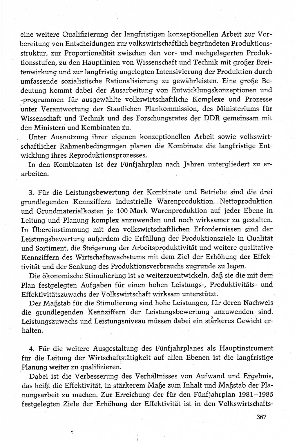 Dokumente der Sozialistischen Einheitspartei Deutschlands (SED) [Deutsche Demokratische Republik (DDR)] 1980-1981, Seite 367 (Dok. SED DDR 1980-1981, S. 367)