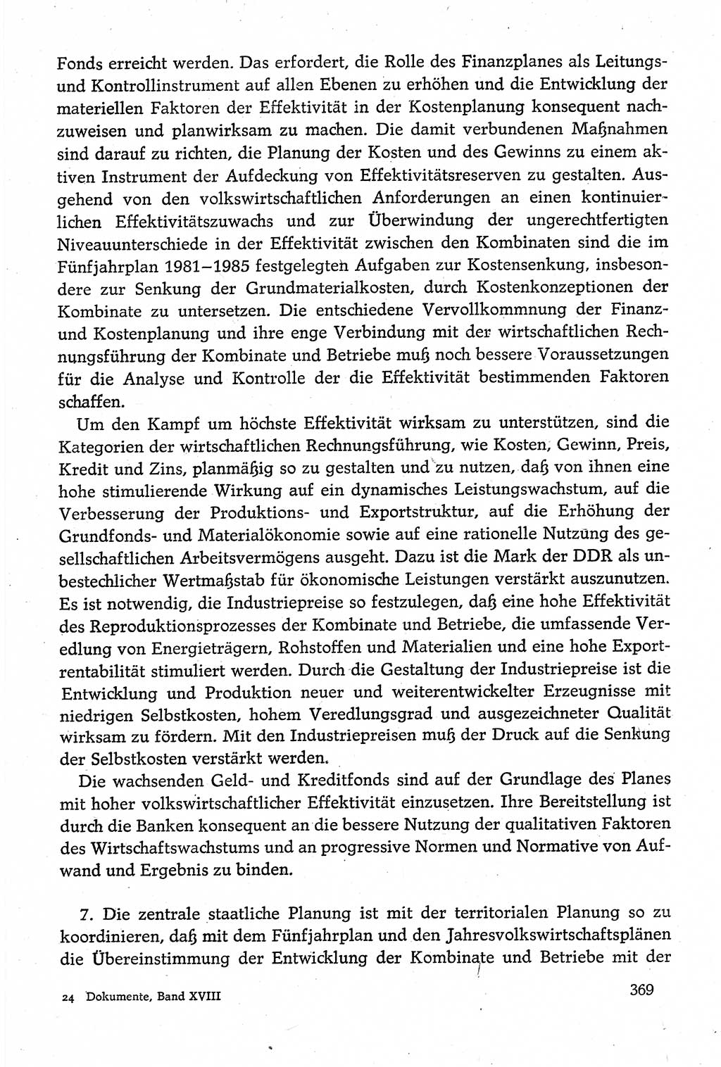 Dokumente der Sozialistischen Einheitspartei Deutschlands (SED) [Deutsche Demokratische Republik (DDR)] 1980-1981, Seite 369 (Dok. SED DDR 1980-1981, S. 369)