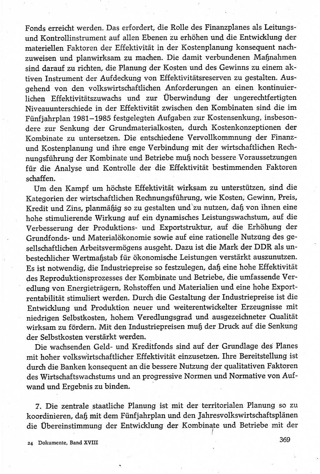 Dokumente der Sozialistischen Einheitspartei Deutschlands (SED) [Deutsche Demokratische Republik (DDR)] 1980-1981, Seite 369 (Dok. SED DDR 1980-1981, S. 369)