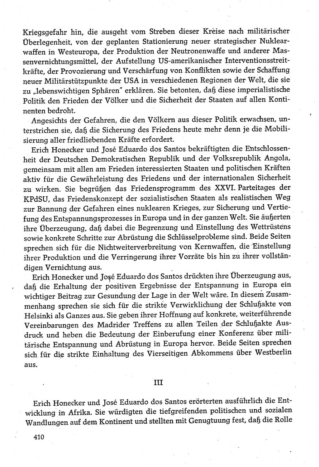Dokumente der Sozialistischen Einheitspartei Deutschlands (SED) [Deutsche Demokratische Republik (DDR)] 1980-1981, Seite 410 (Dok. SED DDR 1980-1981, S. 410)