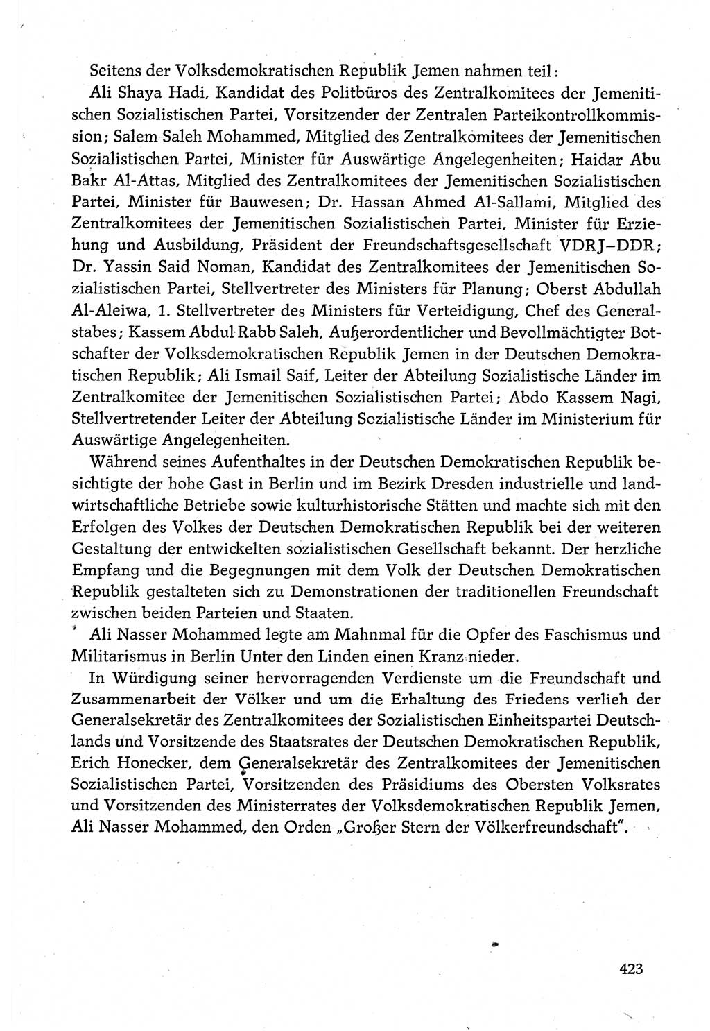 Dokumente der Sozialistischen Einheitspartei Deutschlands (SED) [Deutsche Demokratische Republik (DDR)] 1980-1981, Seite 423 (Dok. SED DDR 1980-1981, S. 423)