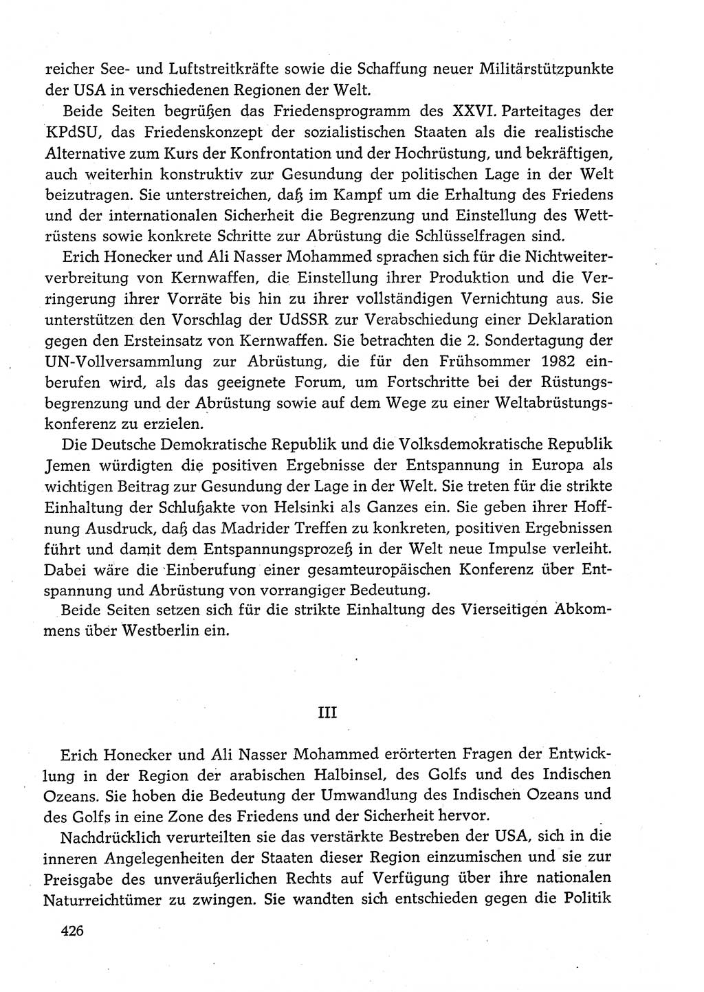 Dokumente der Sozialistischen Einheitspartei Deutschlands (SED) [Deutsche Demokratische Republik (DDR)] 1980-1981, Seite 426 (Dok. SED DDR 1980-1981, S. 426)