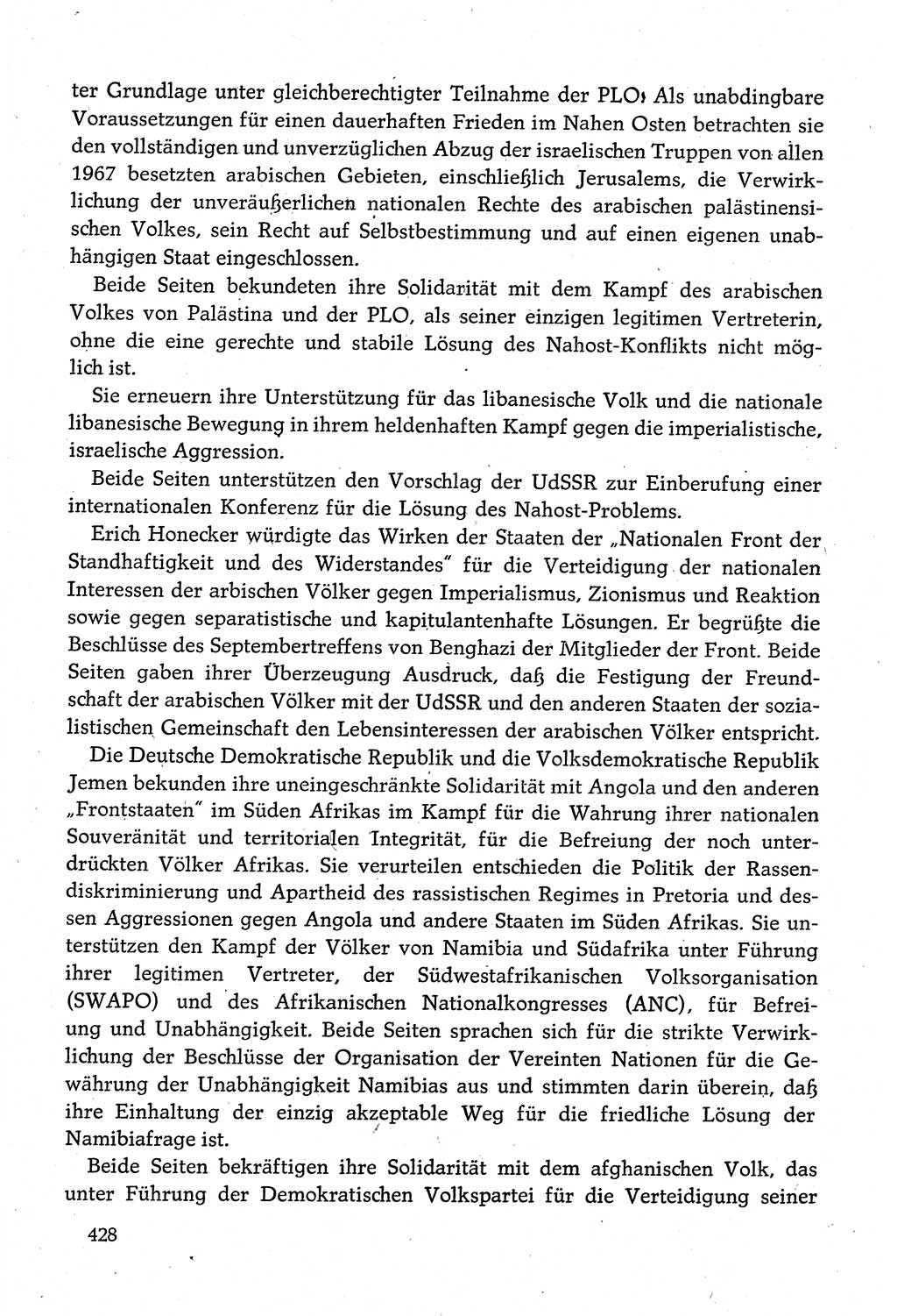 Dokumente der Sozialistischen Einheitspartei Deutschlands (SED) [Deutsche Demokratische Republik (DDR)] 1980-1981, Seite 428 (Dok. SED DDR 1980-1981, S. 428)