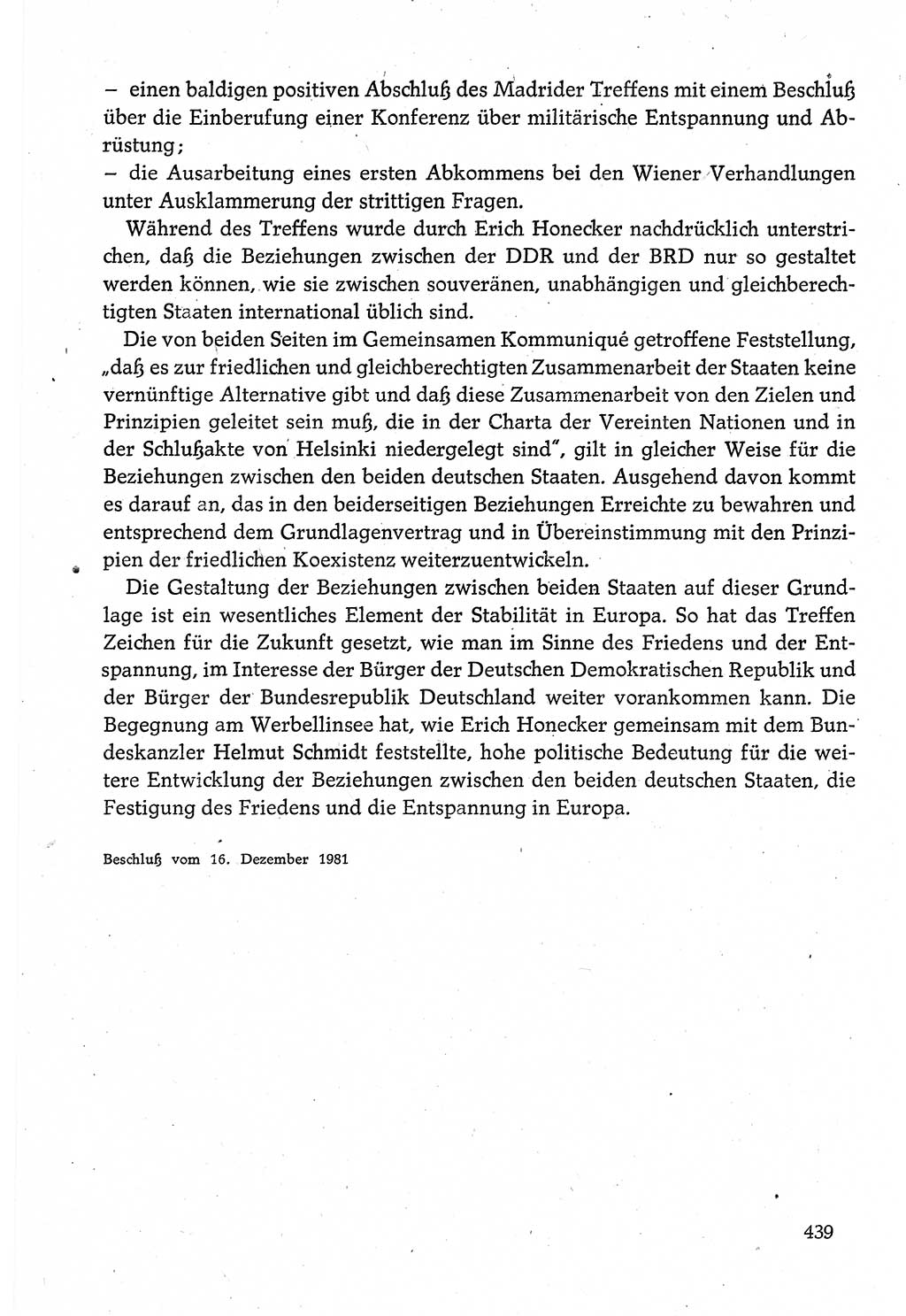 Dokumente der Sozialistischen Einheitspartei Deutschlands (SED) [Deutsche Demokratische Republik (DDR)] 1980-1981, Seite 439 (Dok. SED DDR 1980-1981, S. 439)