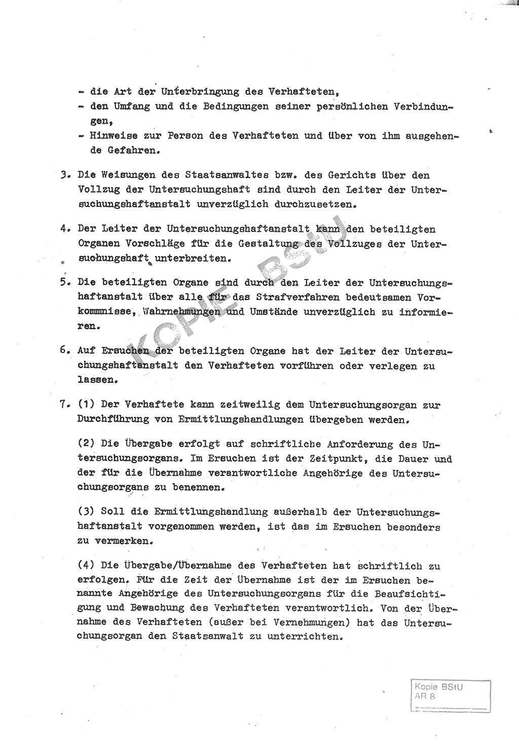 Gemeinsame Anweisung über die Durchführung der Untersuchungshaft [Deutsche Demokratische Republik (DDR)] - vom 22. Mai 1980, Der Generalstaatsanwalt (GStA) der Deutschen Demokratischen Republik, Der Minister für Staatssicherheit (MfS), Der Minister des Innern und Chef der Deutschen Volkspolizei (DVP), 22.5.1980, Blatt 2/1 (Gem. Anw. U-Haft DDR GStA MfS DVP 1980, Bl. 2/1)