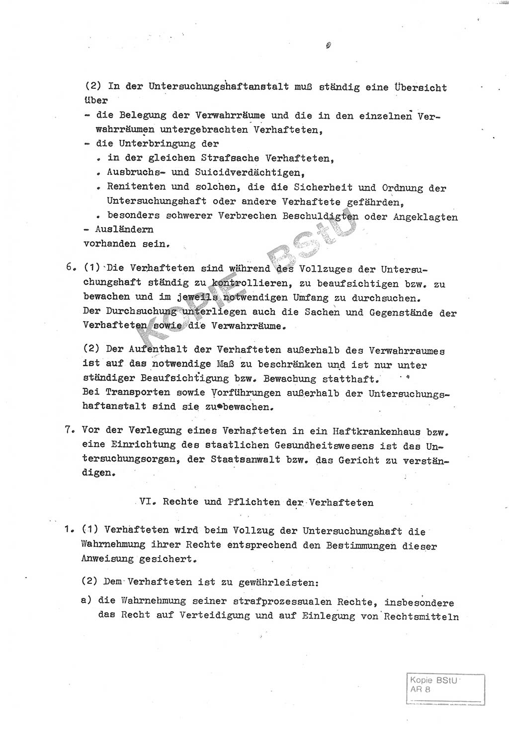 Gemeinsame Anweisung über die Durchführung der Untersuchungshaft [Deutsche Demokratische Republik (DDR)] - vom 22. Mai 1980, Der Generalstaatsanwalt (GStA) der Deutschen Demokratischen Republik, Der Minister für Staatssicherheit (MfS), Der Minister des Innern und Chef der Deutschen Volkspolizei (DVP), 22.5.1980, Blatt 4/1 (Gem. Anw. U-Haft DDR GStA MfS DVP 1980, Bl. 4/1)