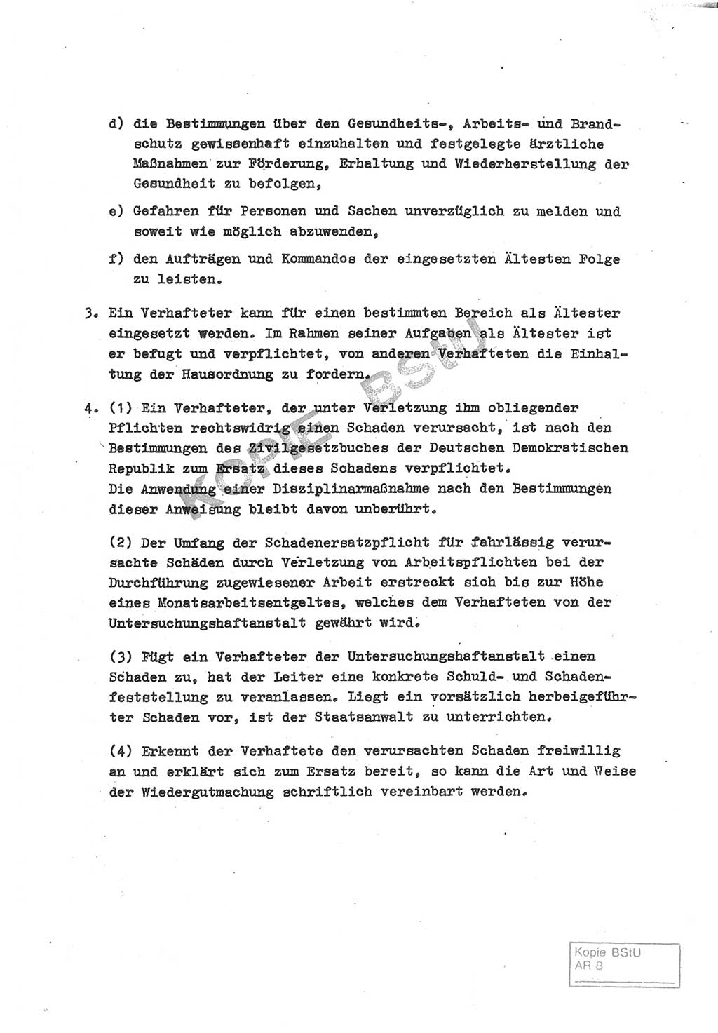 Gemeinsame Anweisung über die Durchführung der Untersuchungshaft [Deutsche Demokratische Republik (DDR)] - vom 22. Mai 1980, Der Generalstaatsanwalt (GStA) der Deutschen Demokratischen Republik, Der Minister für Staatssicherheit (MfS), Der Minister des Innern und Chef der Deutschen Volkspolizei (DVP), 22.5.1980, Blatt 5/1 (Gem. Anw. U-Haft DDR GStA MfS DVP 1980, Bl. 5/1)